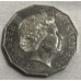 AUSTRALIA 2000 . FIFTY 50 CENTS COINS . RAISED FLAG